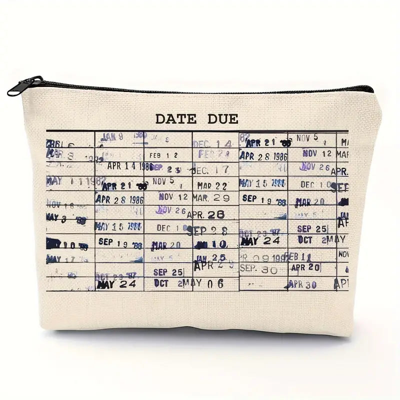 Library Book Zippered Pouch