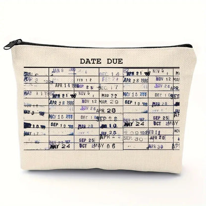 Library Book Zippered Pouch