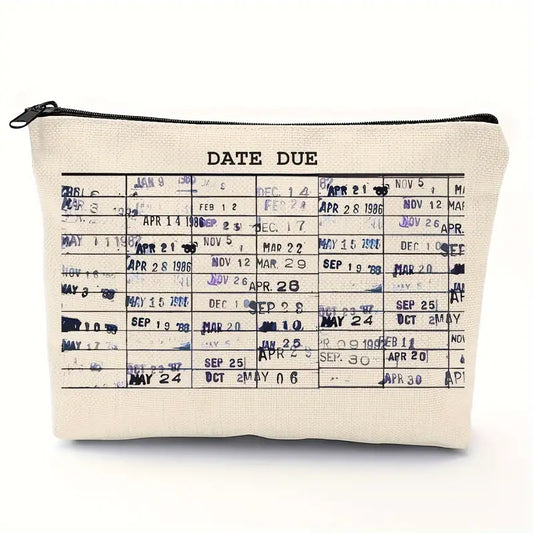 Library Book Zippered Pouch
