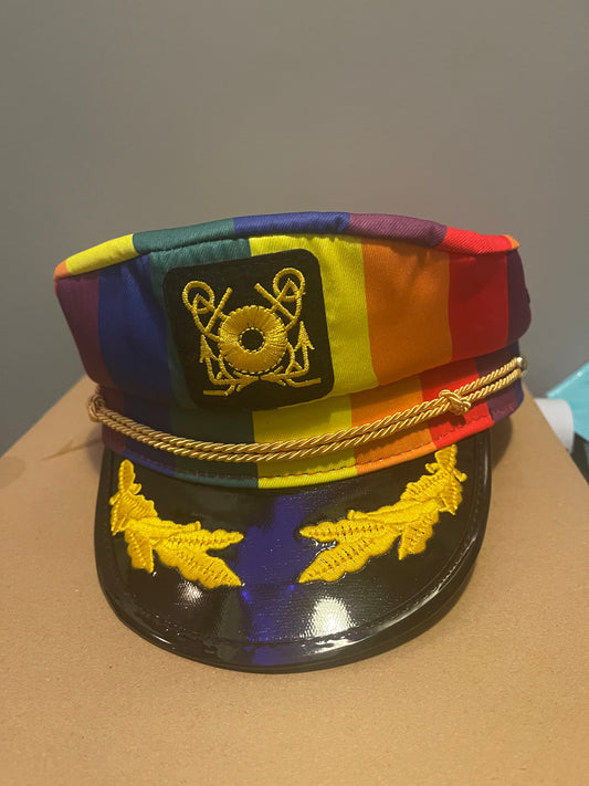 Rainbow Captain's Hat