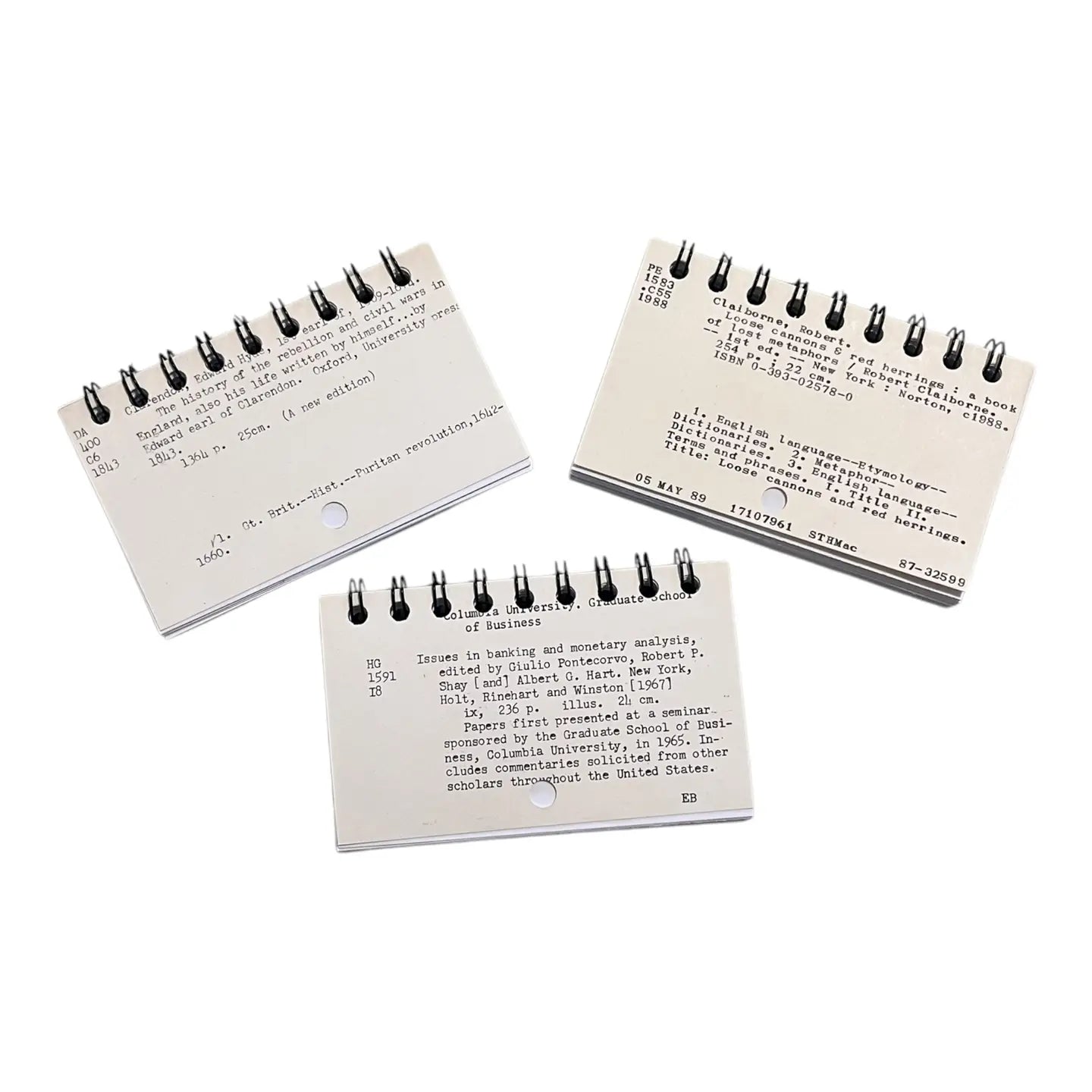 Upcycled Library Themed Mini Bullet Journals