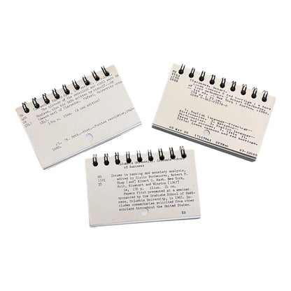 Upcycled Library Themed Mini Bullet Journals