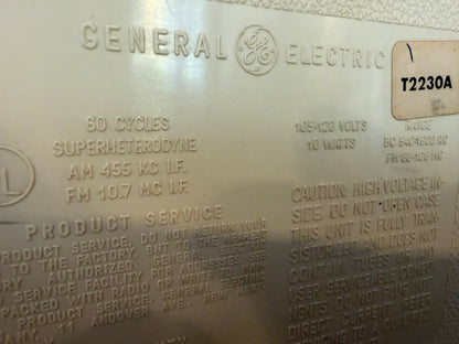 General Electric "GE" Tabletop AM/FM Radio T-2230A