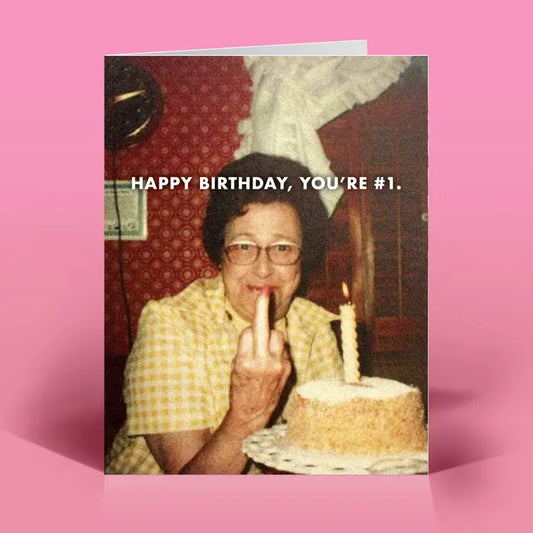 Happy Birthday You're #1 Card