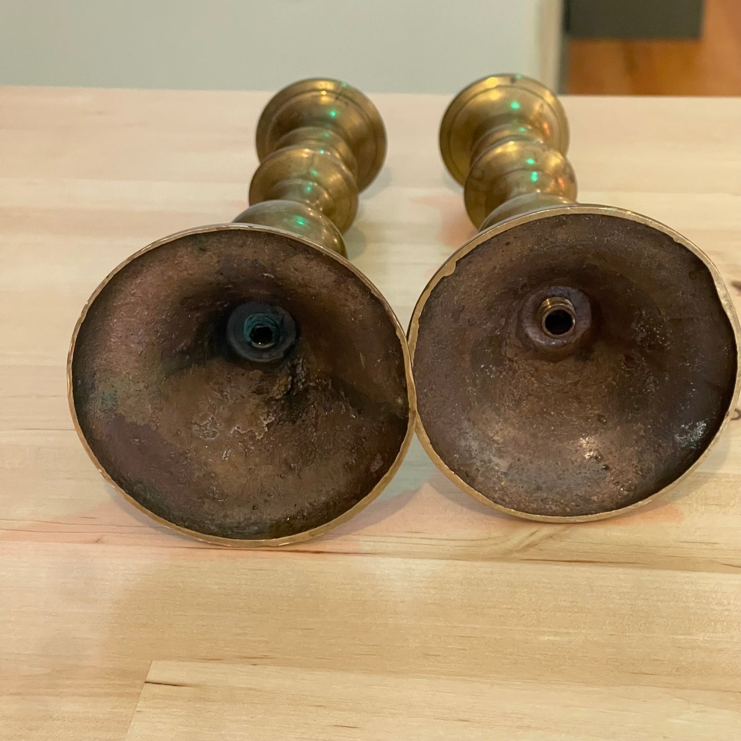 Pair of Brass Candlestick Holders