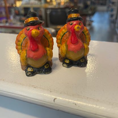 Set of 7 Gurley Thanksgiving Turkey Candles