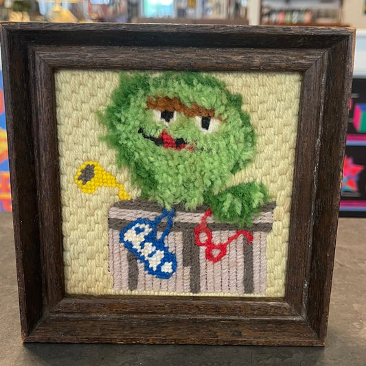 Oscar the Grouch Crewel