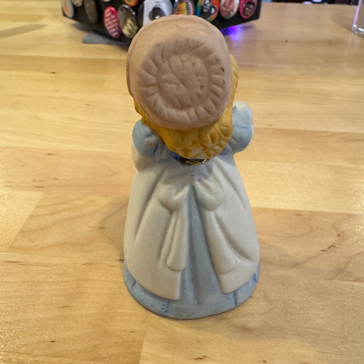 Jasco Porcelain Bell Girl with Broom