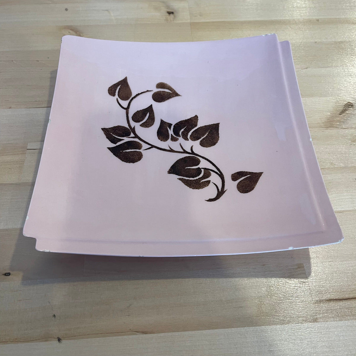 Pink Square Plate