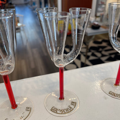 Set of 4 Goldschlager Triple Shot Glass