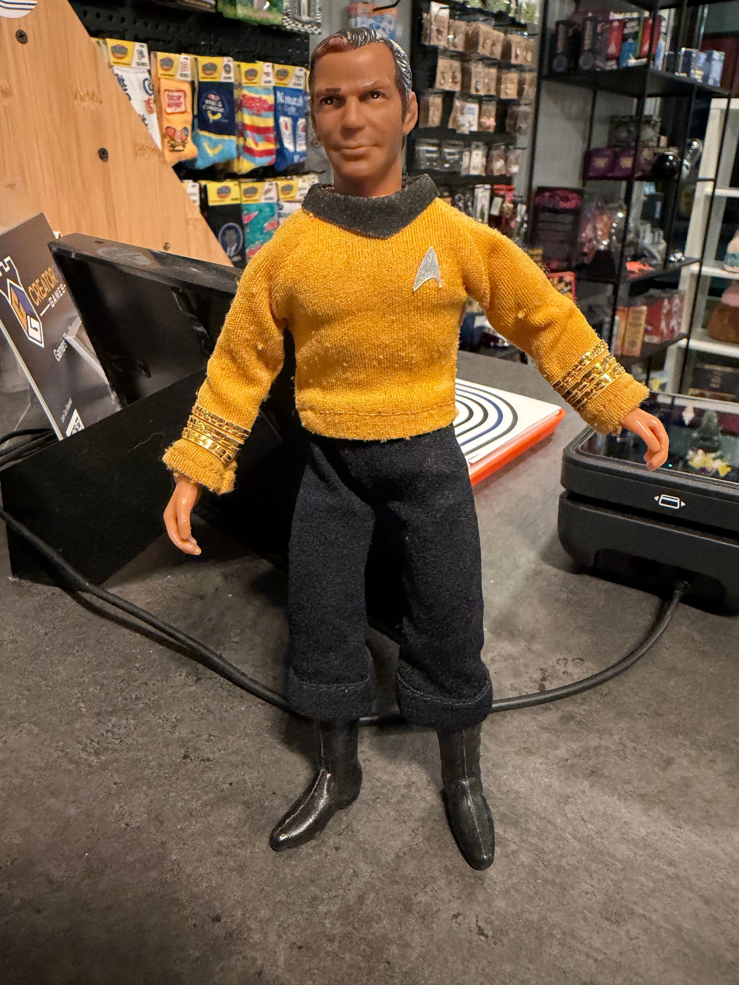 Vintage 1974 Mego Star Trek Captain Kirk 8" Action Figure