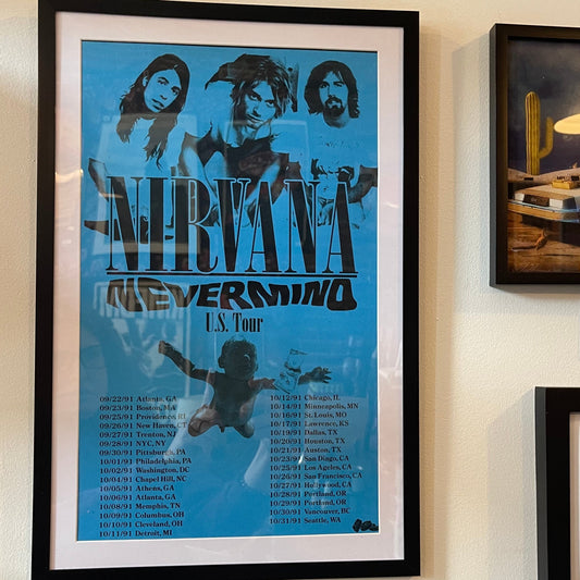 Nirvana Nevermind Concert Poster (reprint)