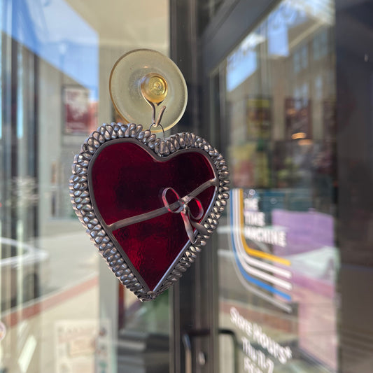 Stained Glass Heart Sun-catcher