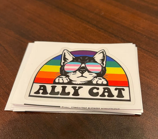 Ally Cat Vinyl Decal