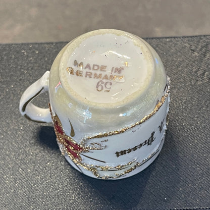 Victorian Souvenir Demitasse A Present Cup