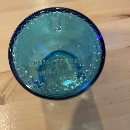 5.5” Blue Bubble Top Apothecary Jar