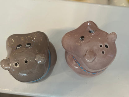 Hippo Couple Salt and Pepper Shakers