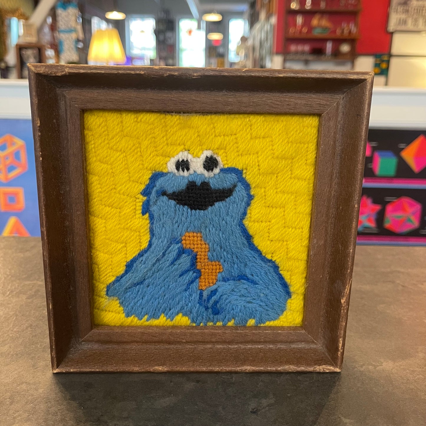 Cookie Monster Crewel