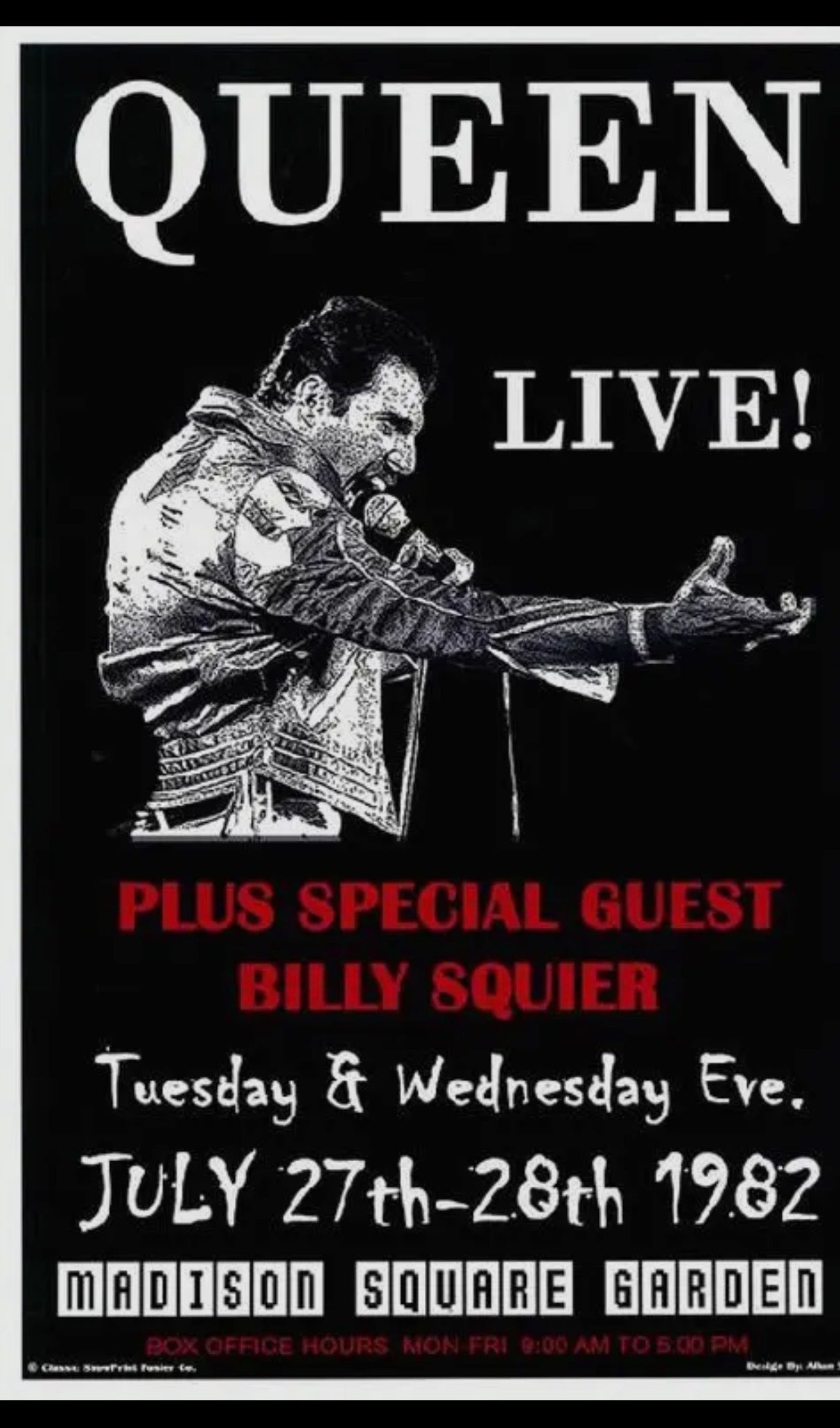 Queen Concert Poster (reprint)