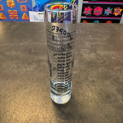 7.5" Tall 'Yooper' Shot Glass