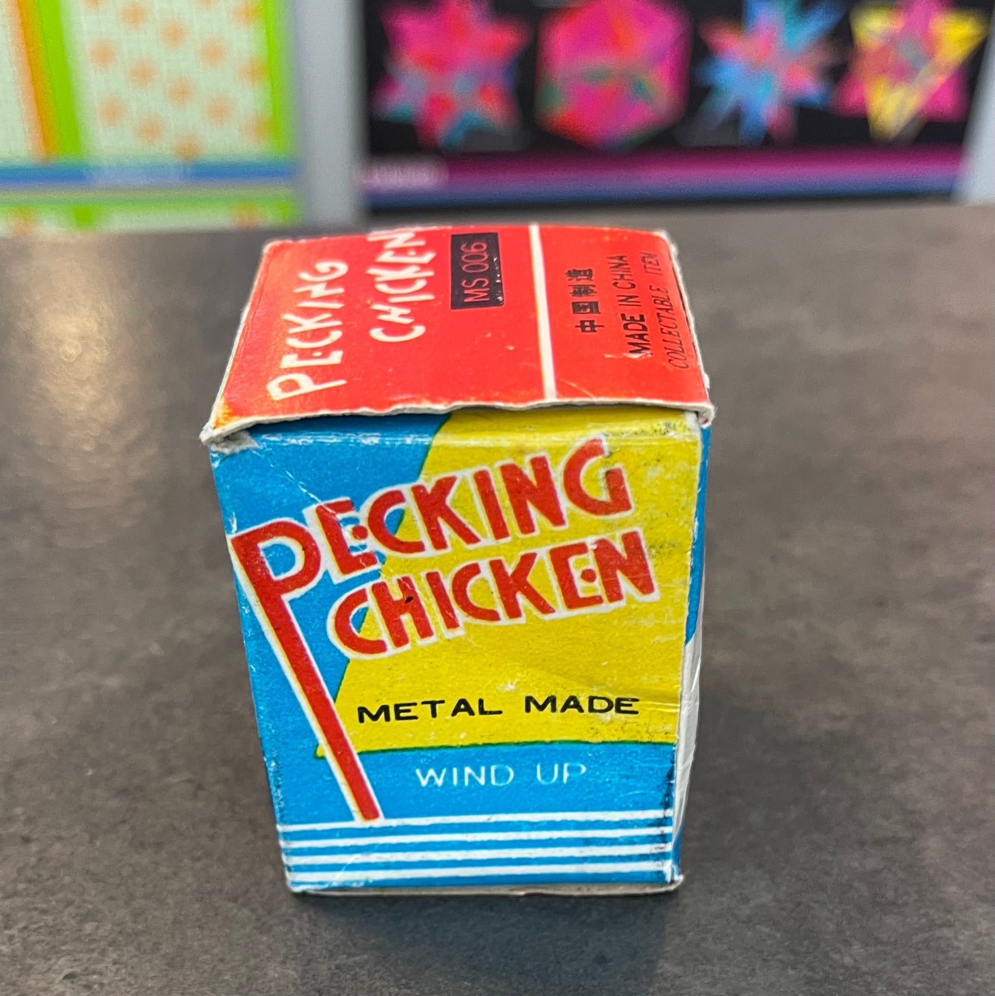 Peking Chicken Tin Litho Wind Up Toy