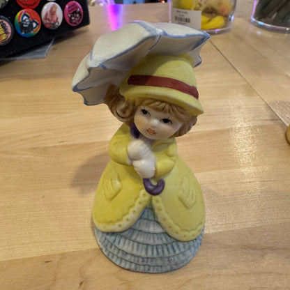 Jasco Porcelain Bell Girl with Umbrella