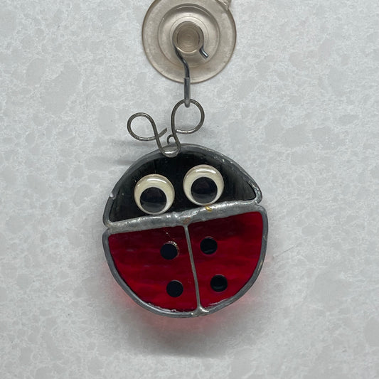 Stained Glass Ladybug Sun-catcher