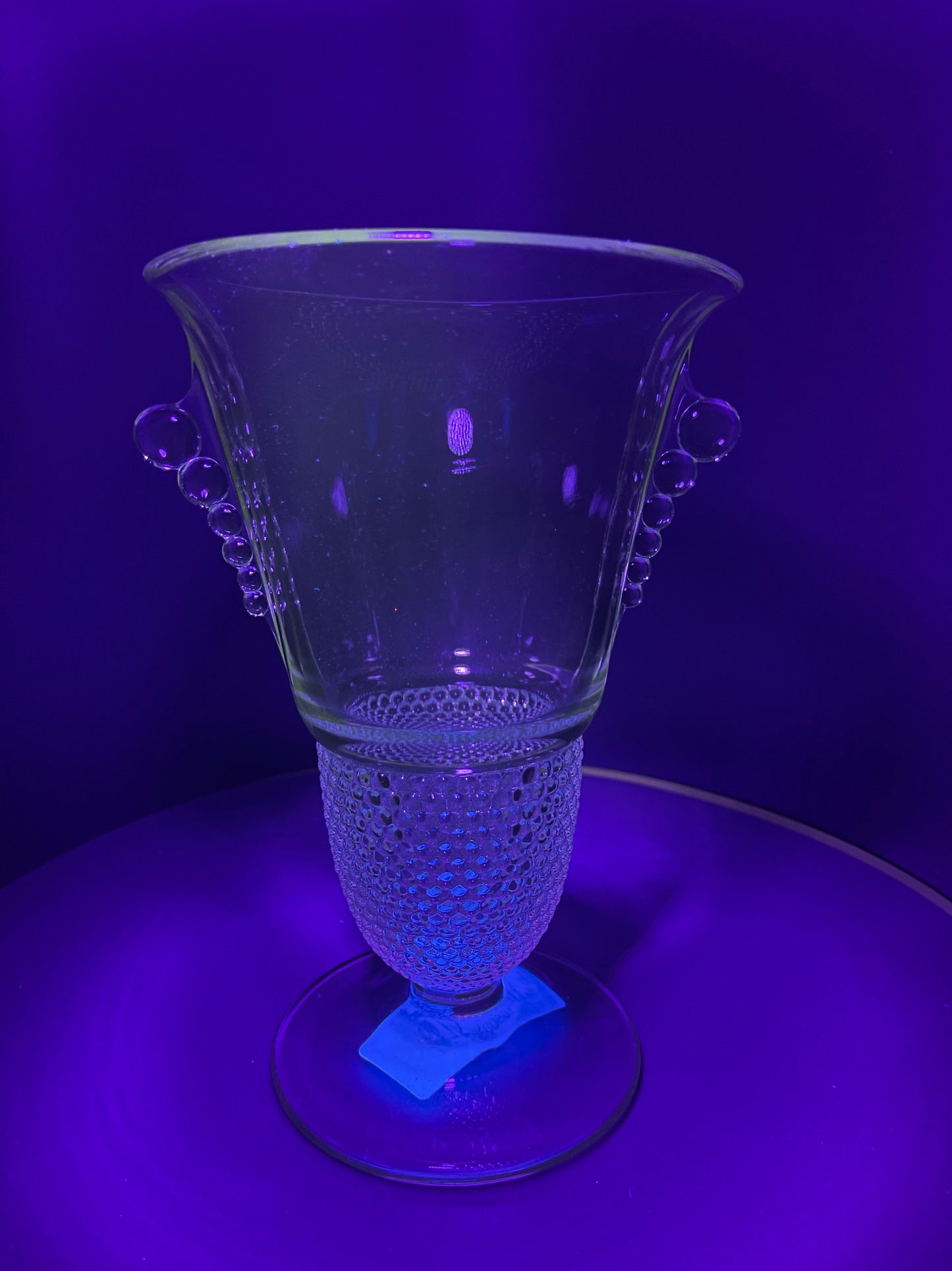 Vintage Duncan Miller 8 Inch Teardrop Glass Vase