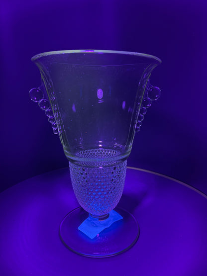 Vintage Duncan Miller 8 Inch Teardrop Glass Vase