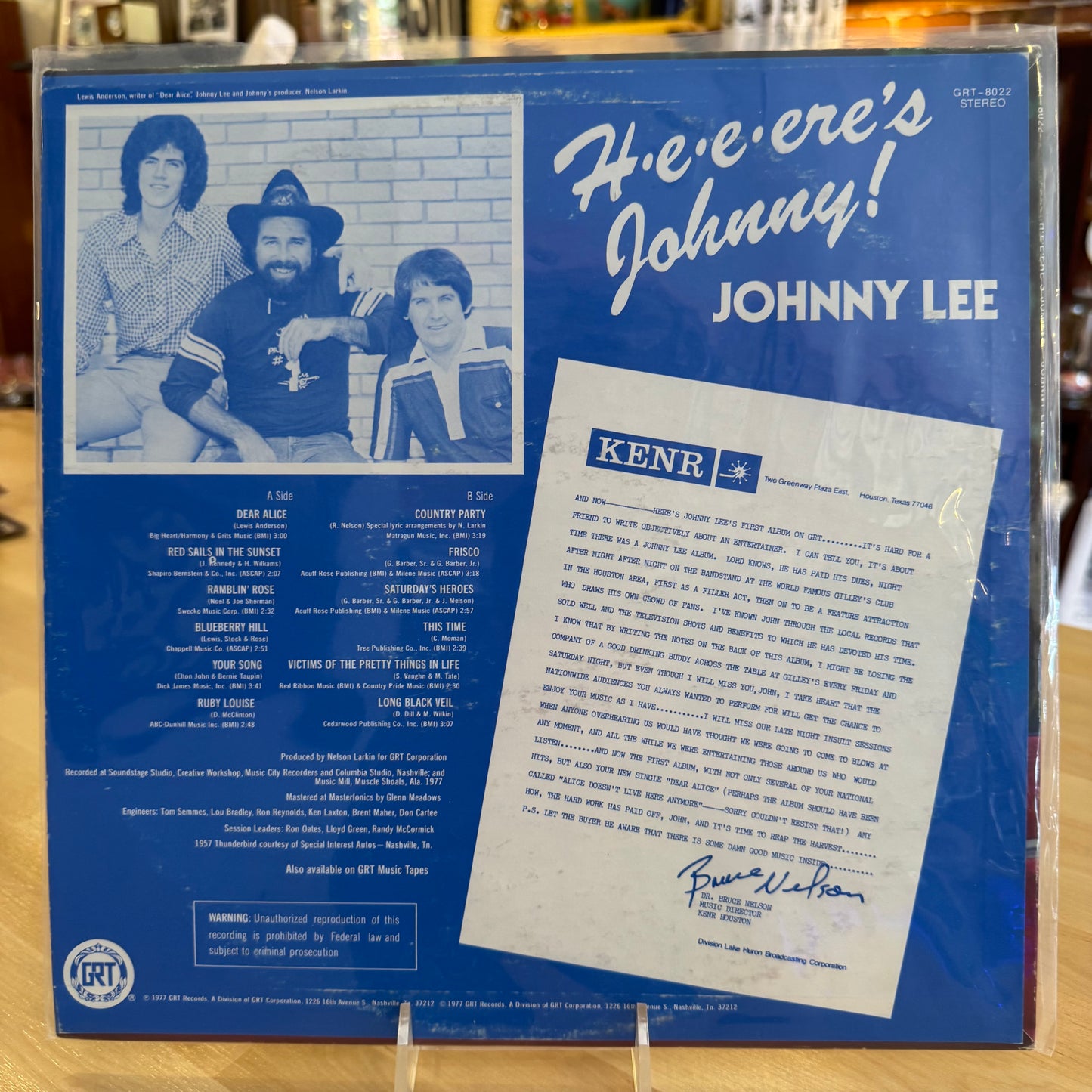 Johnny Lee - Heere's Johnny Vinyl