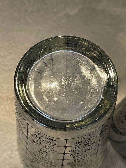 Federal Glass Boston Shaker Set