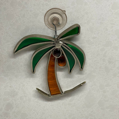 Stained Glass Coconut Palm Sun-catcher