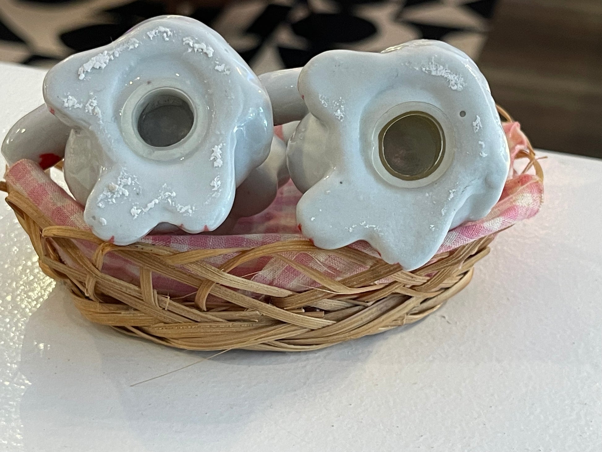 Basket of Puppies Salt and Pepper Shakers