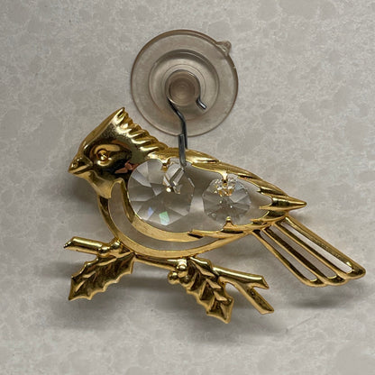 Mascot Int Gold Plated Cardinal Sun-catcher