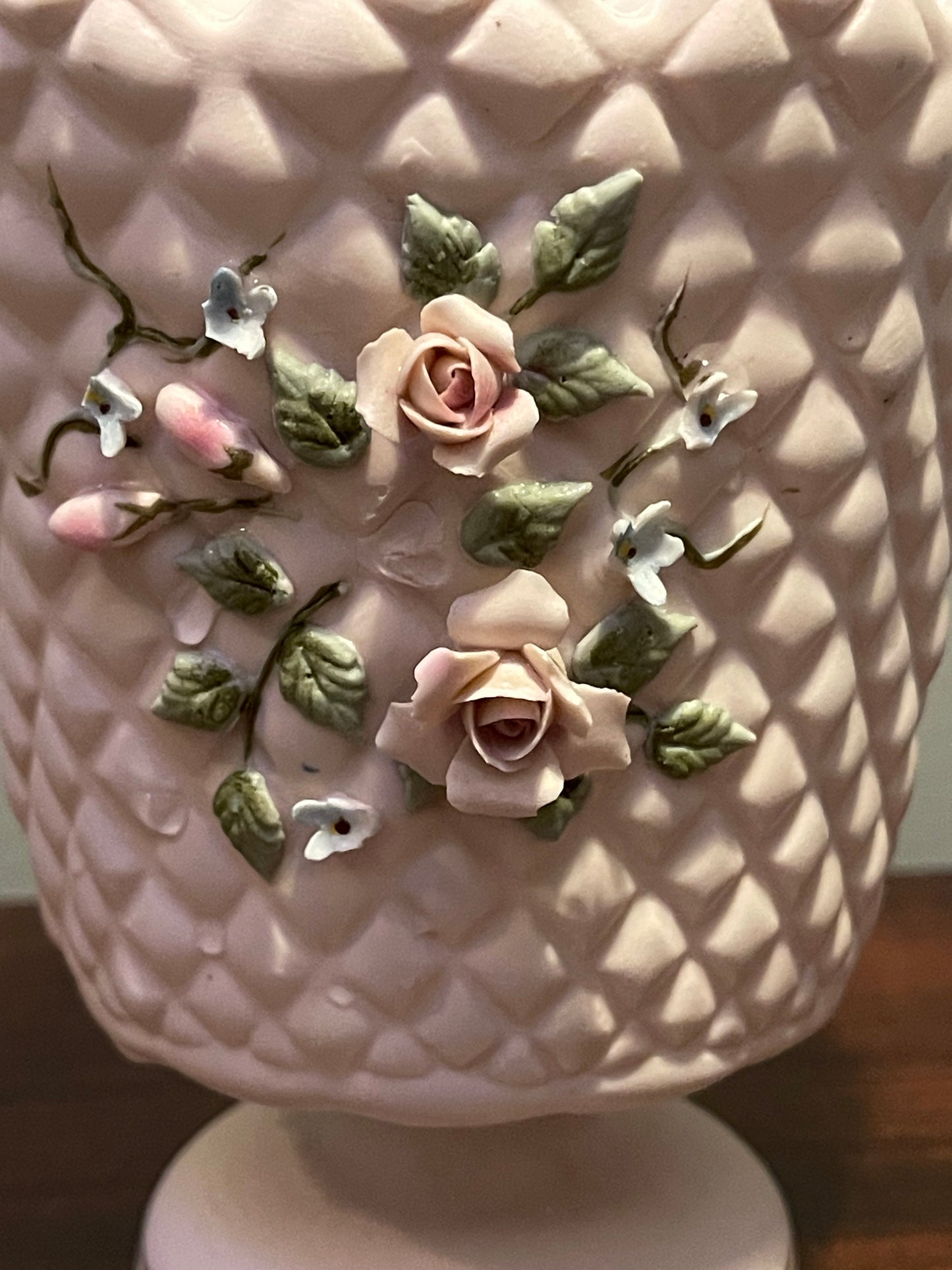 Lefton Pink Porcelain Vase