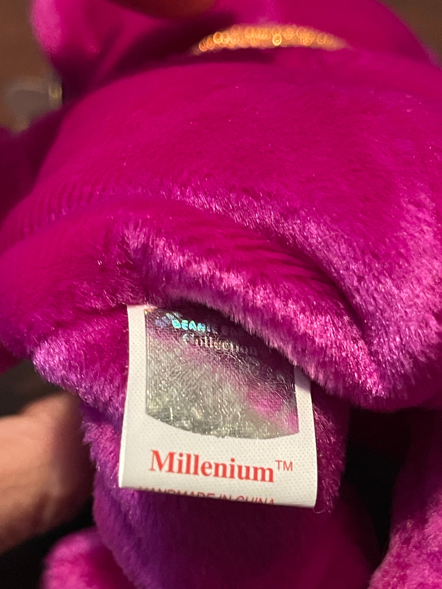 Millennium Beanie Baby 1st Edition Tags with Errors