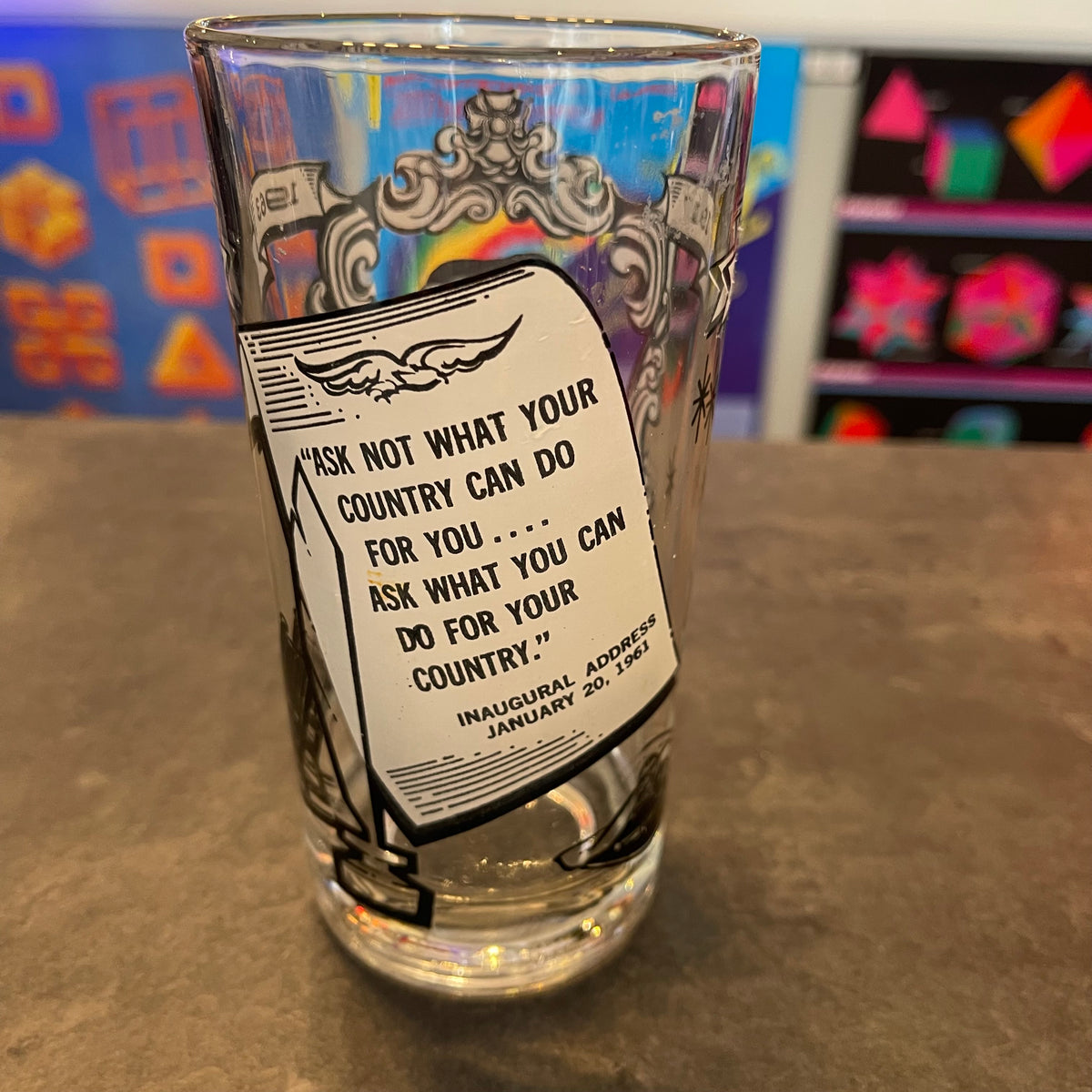 JFK Inaugural Glass
