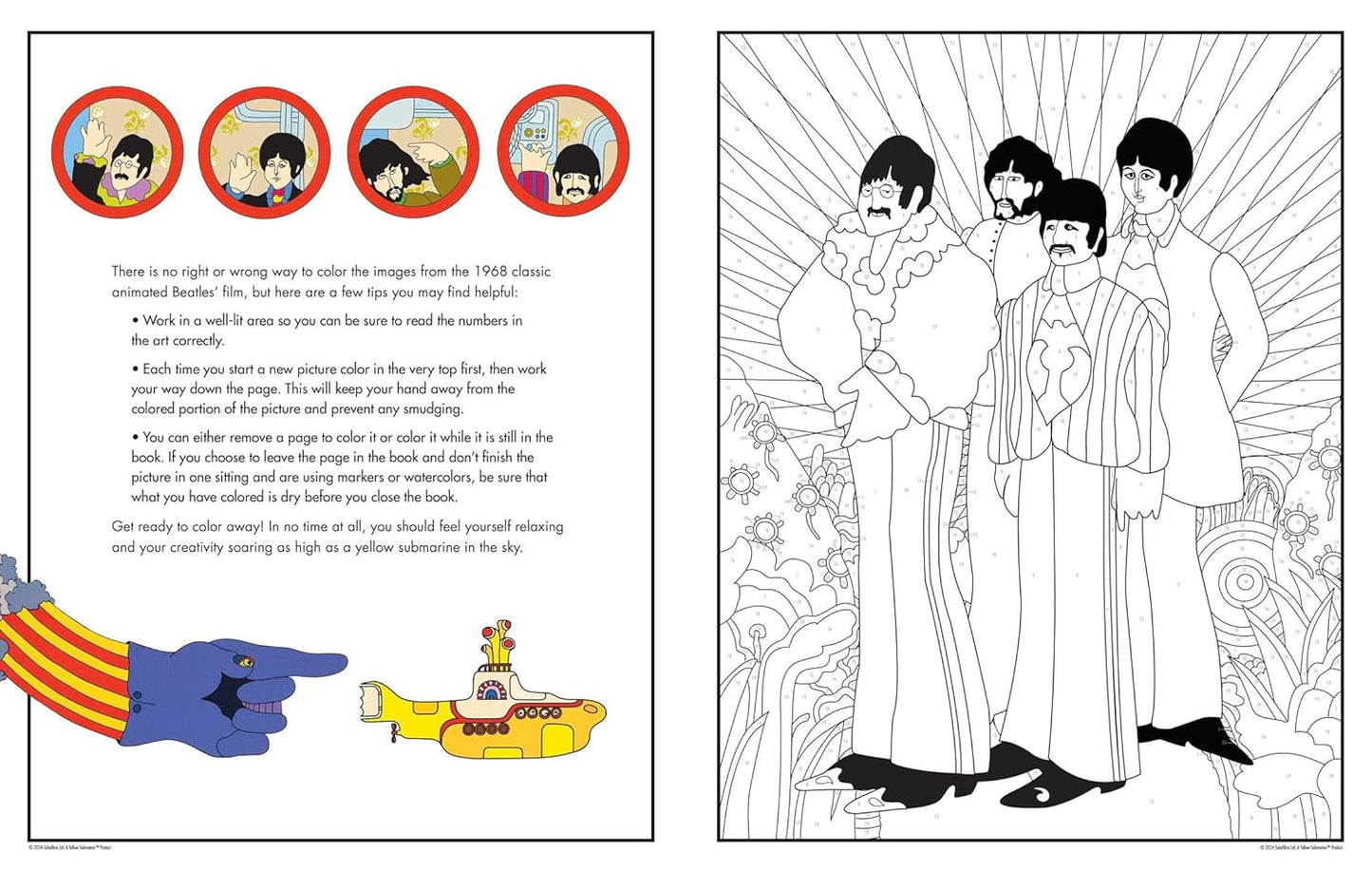 The Beatles: Yellow Submarine Coloring Book