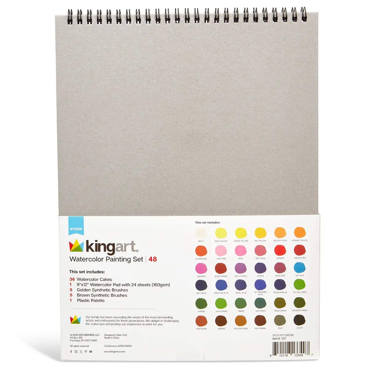 Watercolor Paint Set 48 Pc.