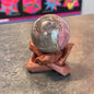 Crystal Spheres on Wooden Stands