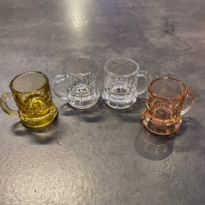 Set of 4 Mini Mug Shot Glasses