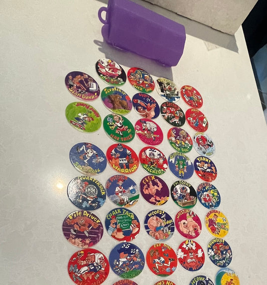 Set of Wacky Sports Themed Pogs