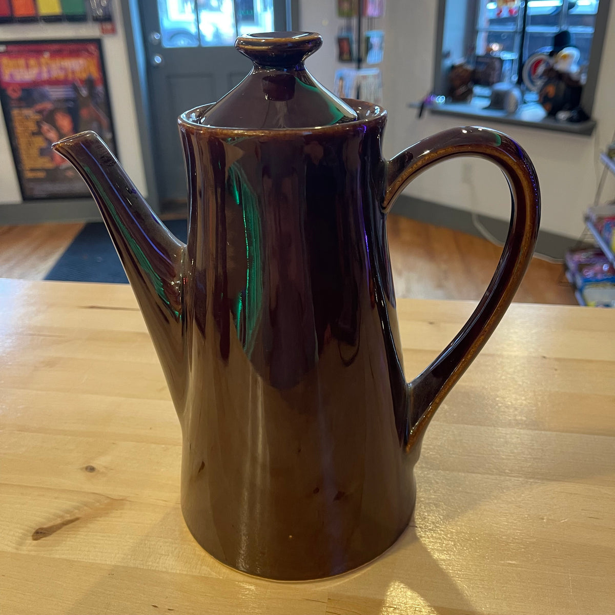 Brown Glaze Ceramic Teapot