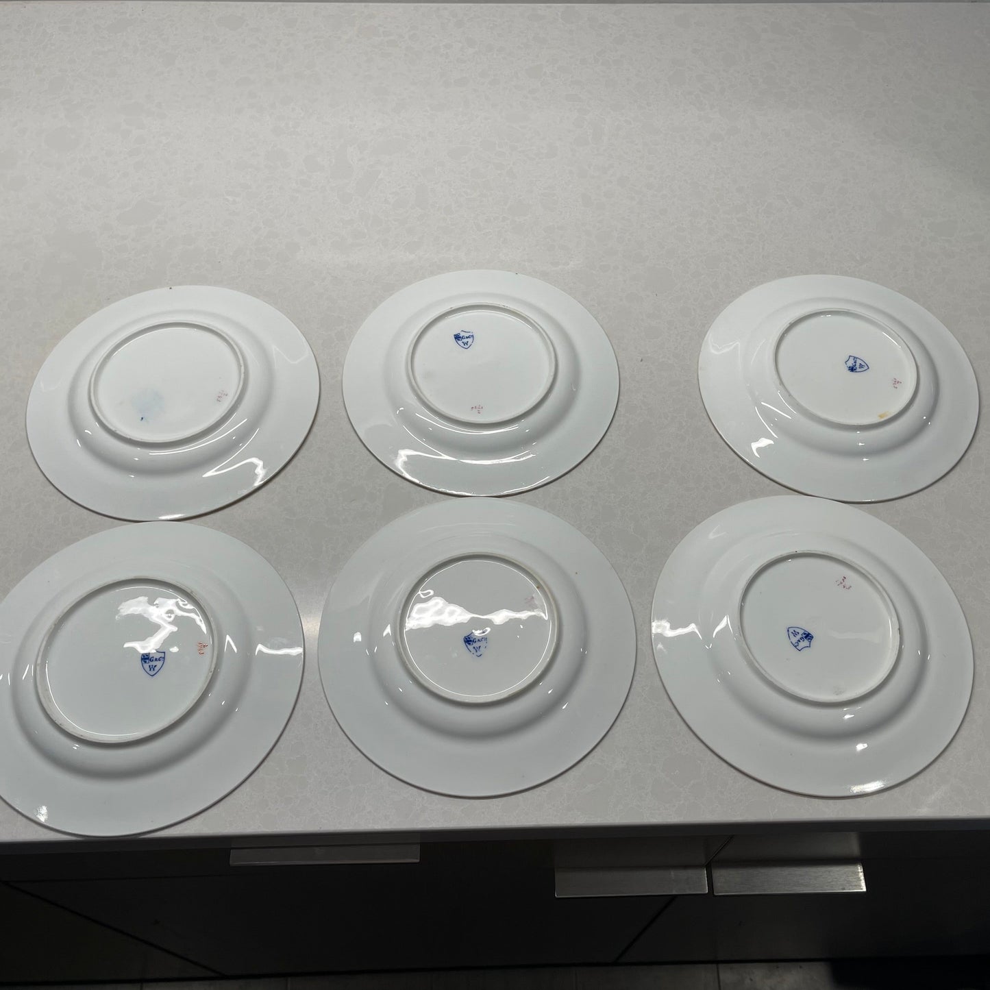 Set of 6 Grainger and Co Worcester Dessert Plates