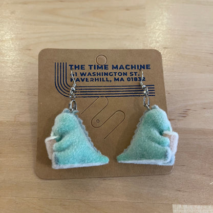 Fuzzy Dino Boba Earrings