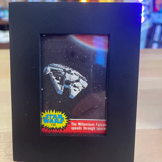 Framed Millennium Falcon Trading Card