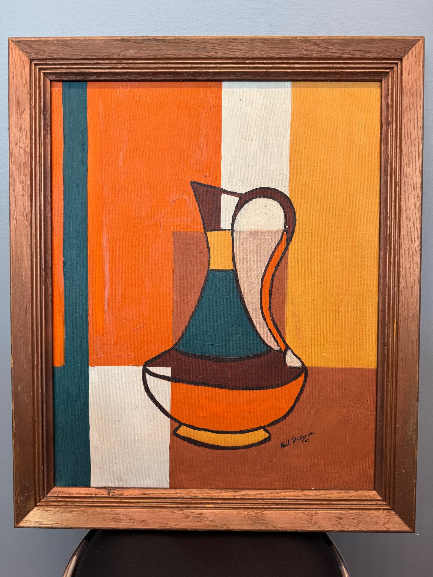 Pitcher Painting 1963 Signed