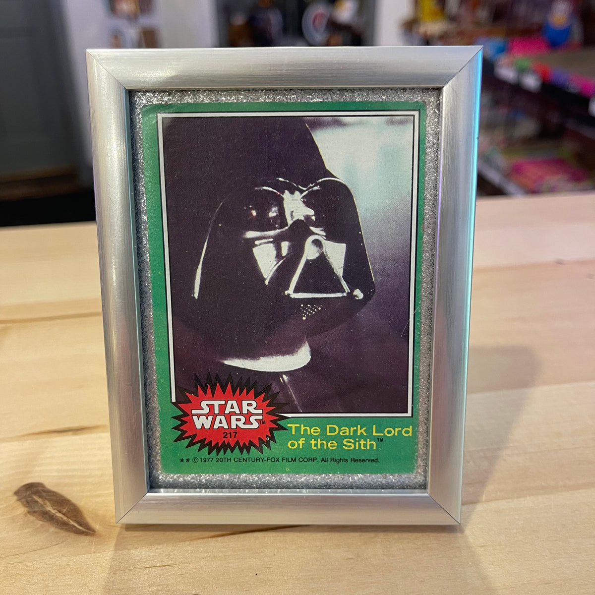 The Dark Lord of Sith Card Framed