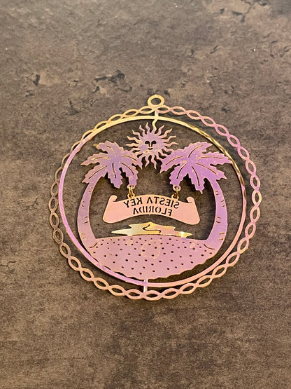 Brass Siesta Key Ornament