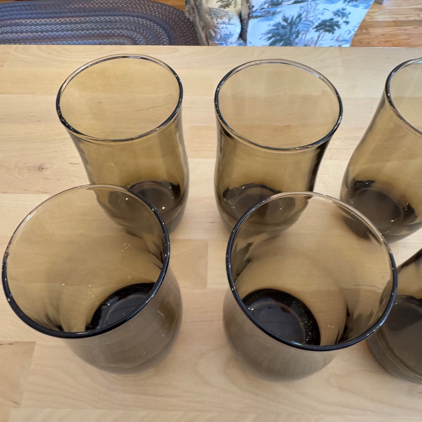 Set of 8 Smoked Glasses
